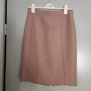 Tan pencil skirt